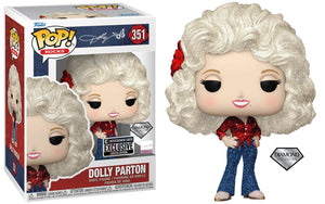 Funko Pop Vinyl Figure Entertainment Earth Glitter Dolly Parton 1977 Tour #351
