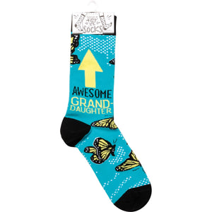 Awesome Granddaughter Socks