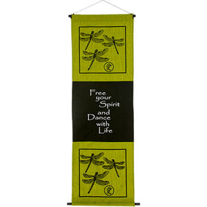 Dragonfly Cotton Inspirational Banner