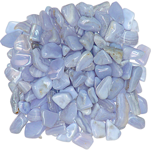 Blue Lace Agate Gemstone Tumble
