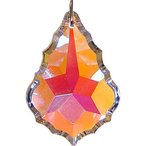 Aurora Borealis Faceted Sacred Bell Crystal Prism