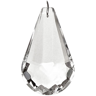 Faceted Teardrop Clear Crystal Prism