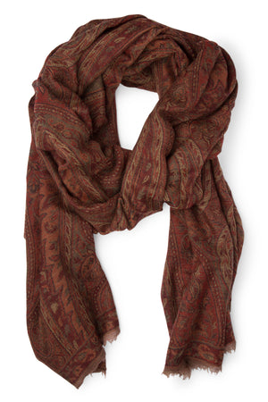 Legacy Jacquard Wool Scarf Handcrafted in India