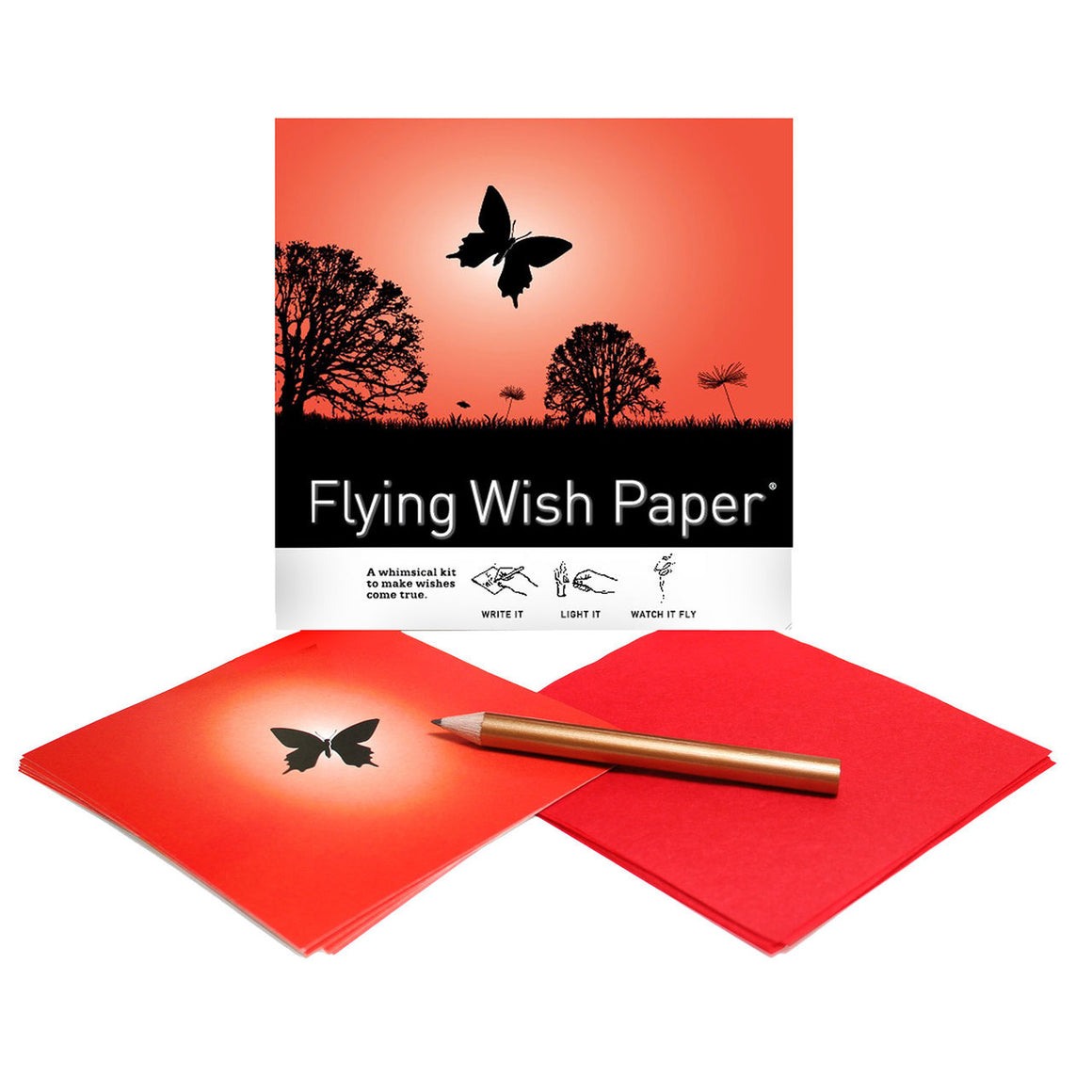 BUTTERFLY Mini Flying Wish Paper Kit