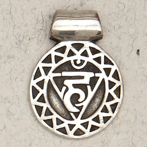 Throat Chakra Pewter Necklace