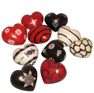 Heart-Shaped Stone Paperweights