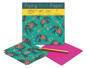 ELEPHANTS Mini Flying Wish Paper Kit