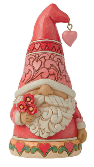 Love Gnome with Red Hearts Hat by Jim Shore Heartwood Creek