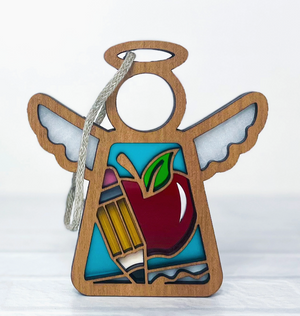Teacher Angel Suncatcher Ornament, End of Year School Gifts