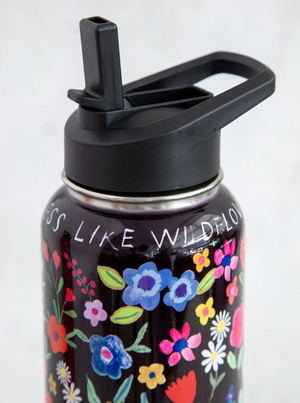 Spread Kindness Like Wild Flowers Stainless Steel XL Water Bottle