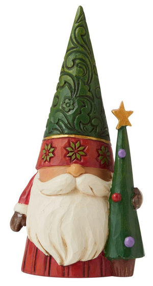 Christmas Gnome with Tree Statue by Jim Shore Heartwood Creek