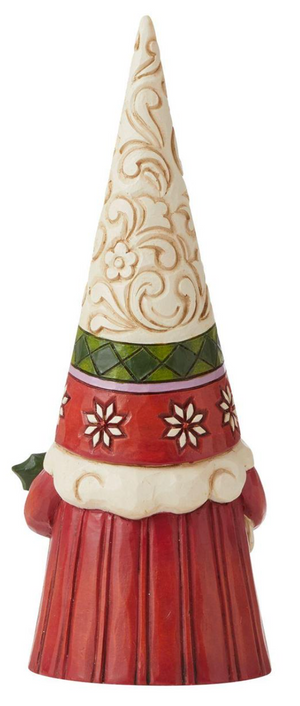 Christmas Gnome Holding Holly Figure by Jim Shore Heartwood Creek