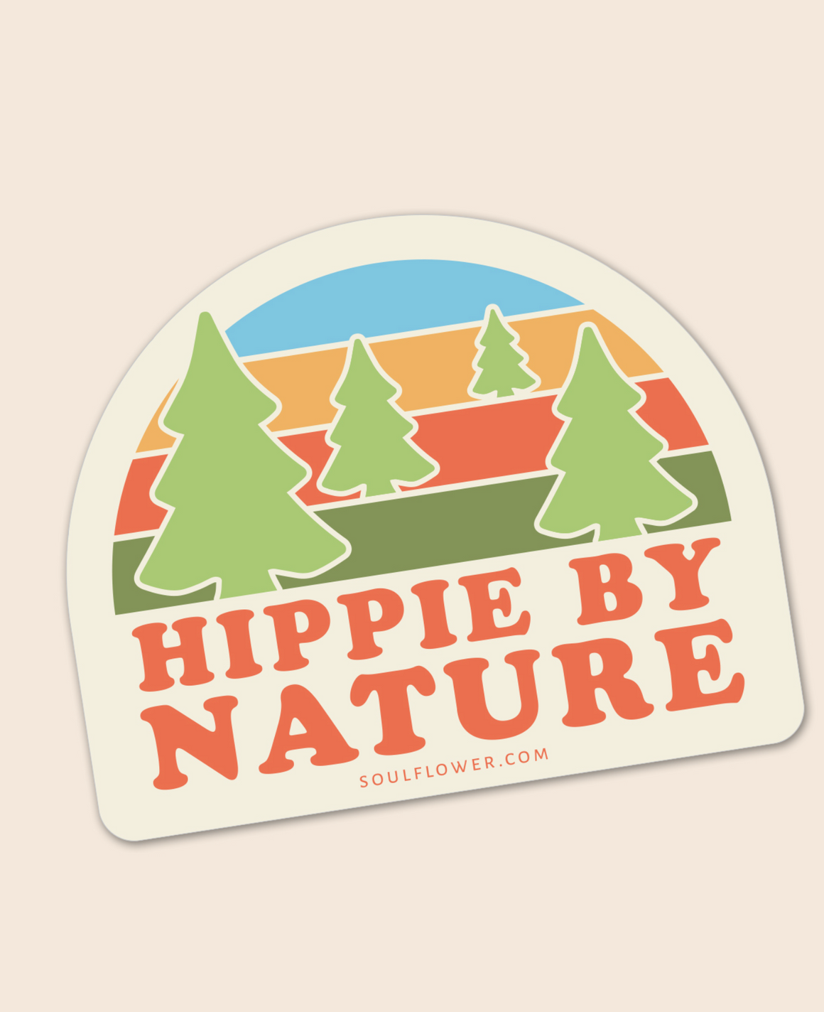 Hippie By Nature Sticker