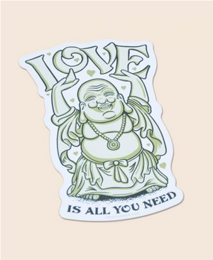Love is All you Need Buddha Sticker