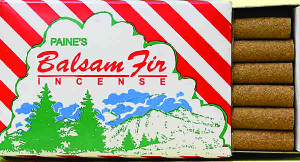Balsam Fir Incense Logs & Holder