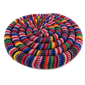 Handwoven Spiral Spiced Heatable Trivet (7.5") Handcrafted in Guatemala