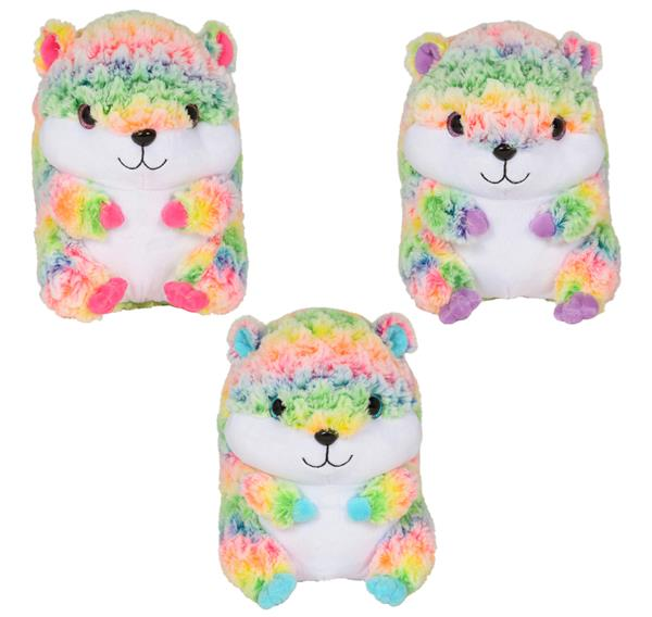 Rainbow Frosted Hamster Plush Sunnyside Gift Shop