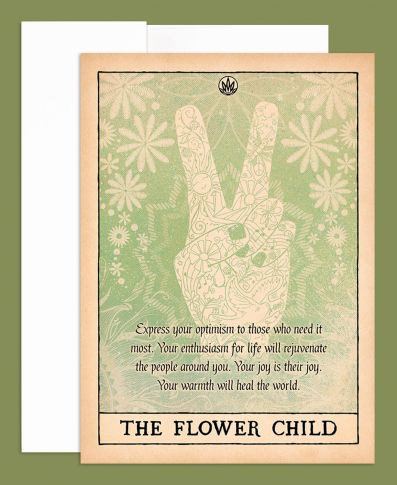 The Flower Child Greeting Card