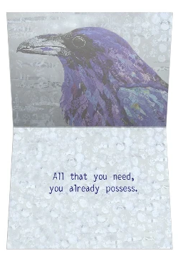 Healing Raven Wellness Get Well Greeting Card