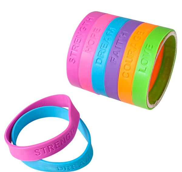 Rubber bracelets 2025 with sayings