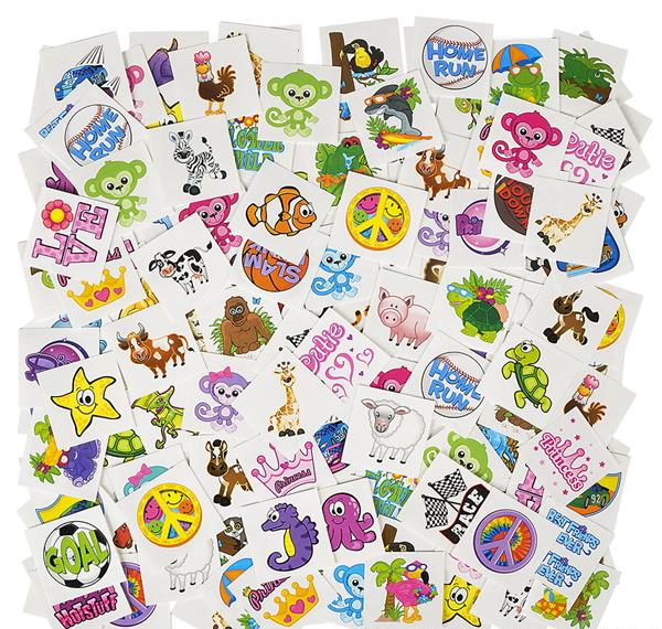 Bright and Fun Temporary Tattoos!