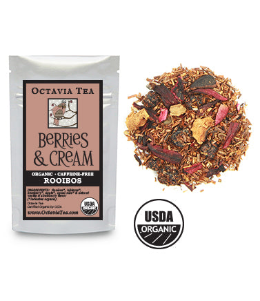 BERRIES & CREAM organic herbal tea/rooibos