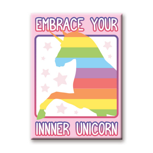 Embrace Your Inner Unicorn Flat Magnet