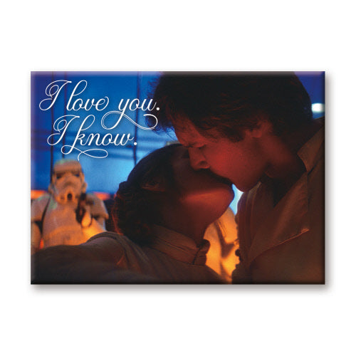 I Love You. I Know Star Wars Flat Magnet