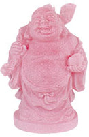2" Pink Buddha Figurine (Safe Travels, Prosperity, Love, Spiritual Journey, Happy Home, and Long Life)