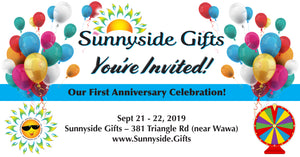 Sunnyside Gifts Anniversary Celebration! This week! Don't miss the fun online and in store!