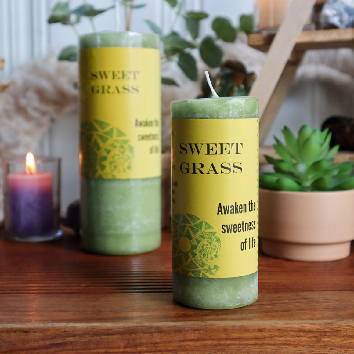 World Magic Sweet Grass Candle