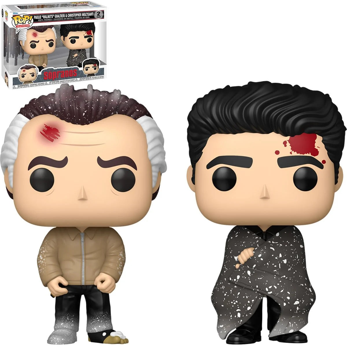 The Sopranos Paulie Walnuts Gualtieri & Christopher Moltisanti Funko Pop! Vinyl Figure 2-Pack