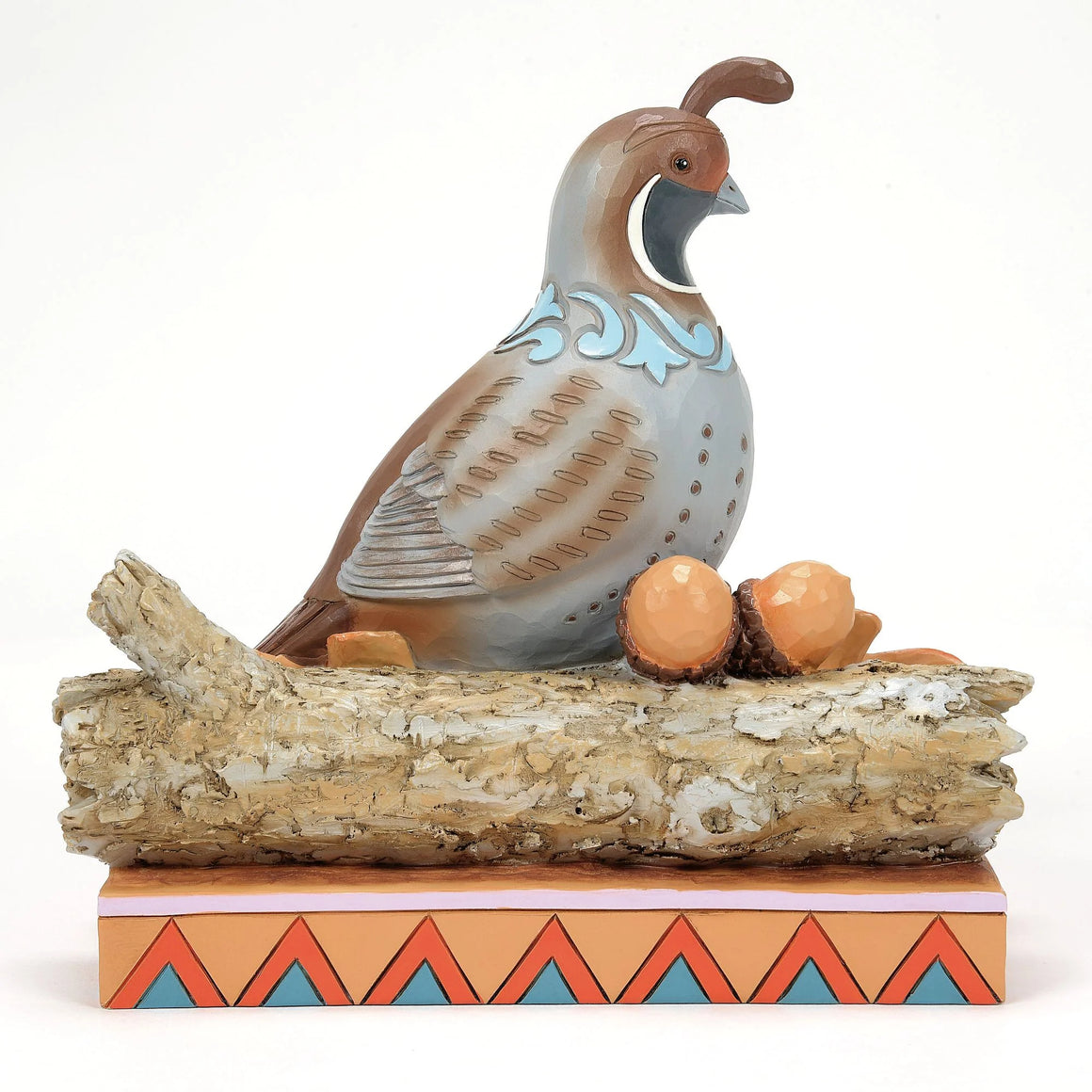 Quail Sitting on Leaves Fig by Jim Shore Heartwood Creek
