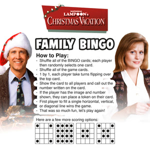 National Lampoon Christmas Vacation Family Bingo