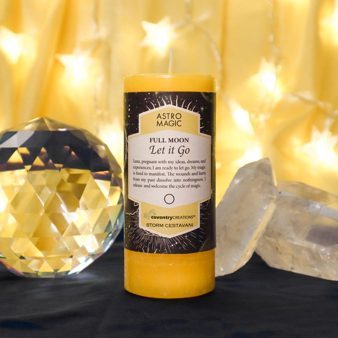 Astrology Full Moon Ritual Candle