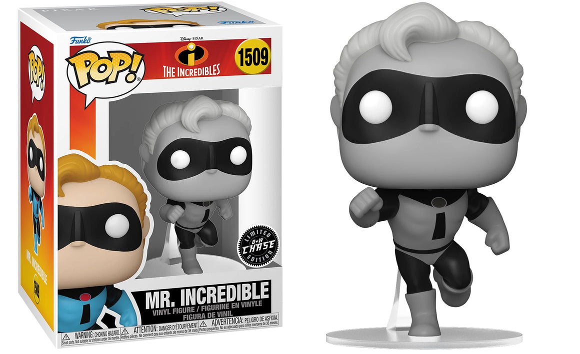 Funko Pop Vinyl Figure Chase B&W Mr. Incredible #1509 - Pixar The Incredibles