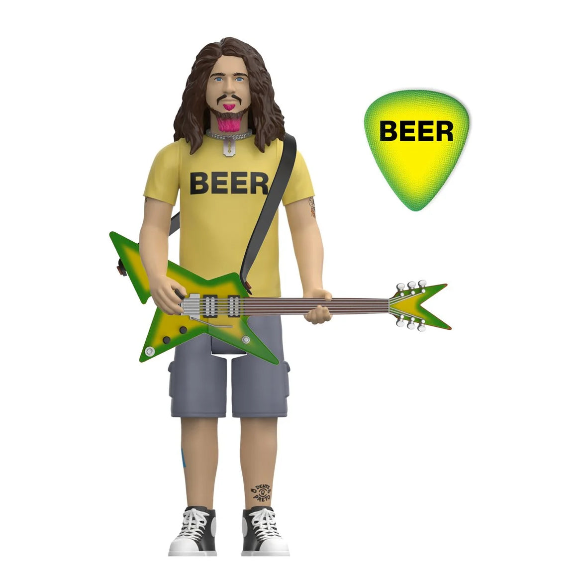 Dimebag Darrell Beer Shirt 3 3/4-Inch ReAction Figure