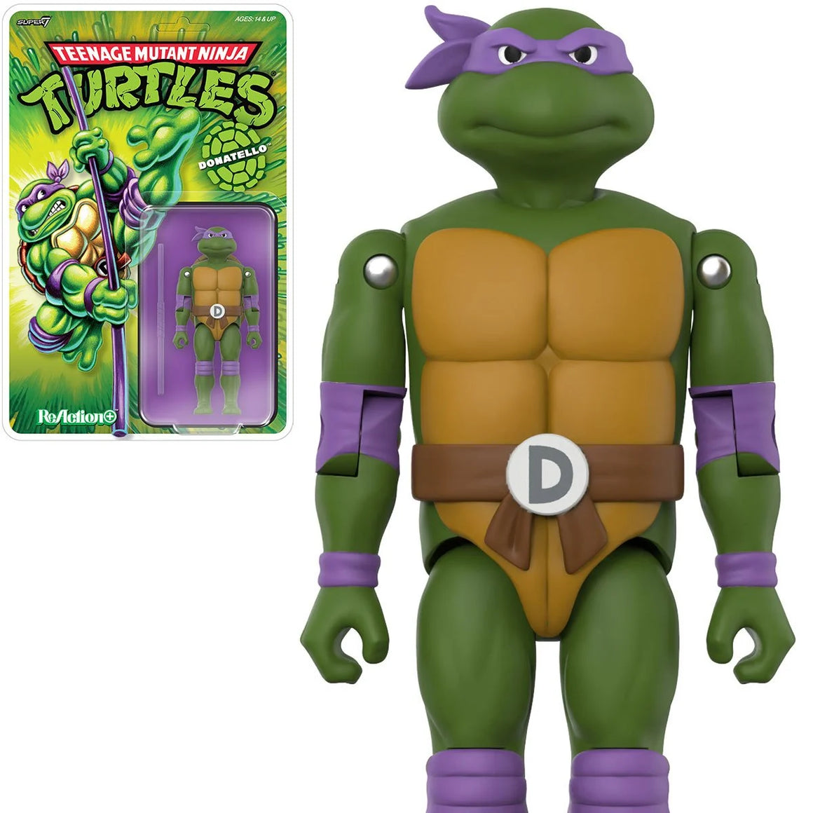 Teenage Mutant Ninja Turtles Donatello 3 3/4-Inch ReAction+ Figure