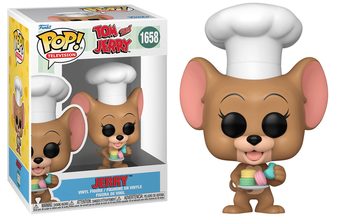 Funko Pop Vinyl Figure Jerry with Macrons #1658 - Tom & Jerry