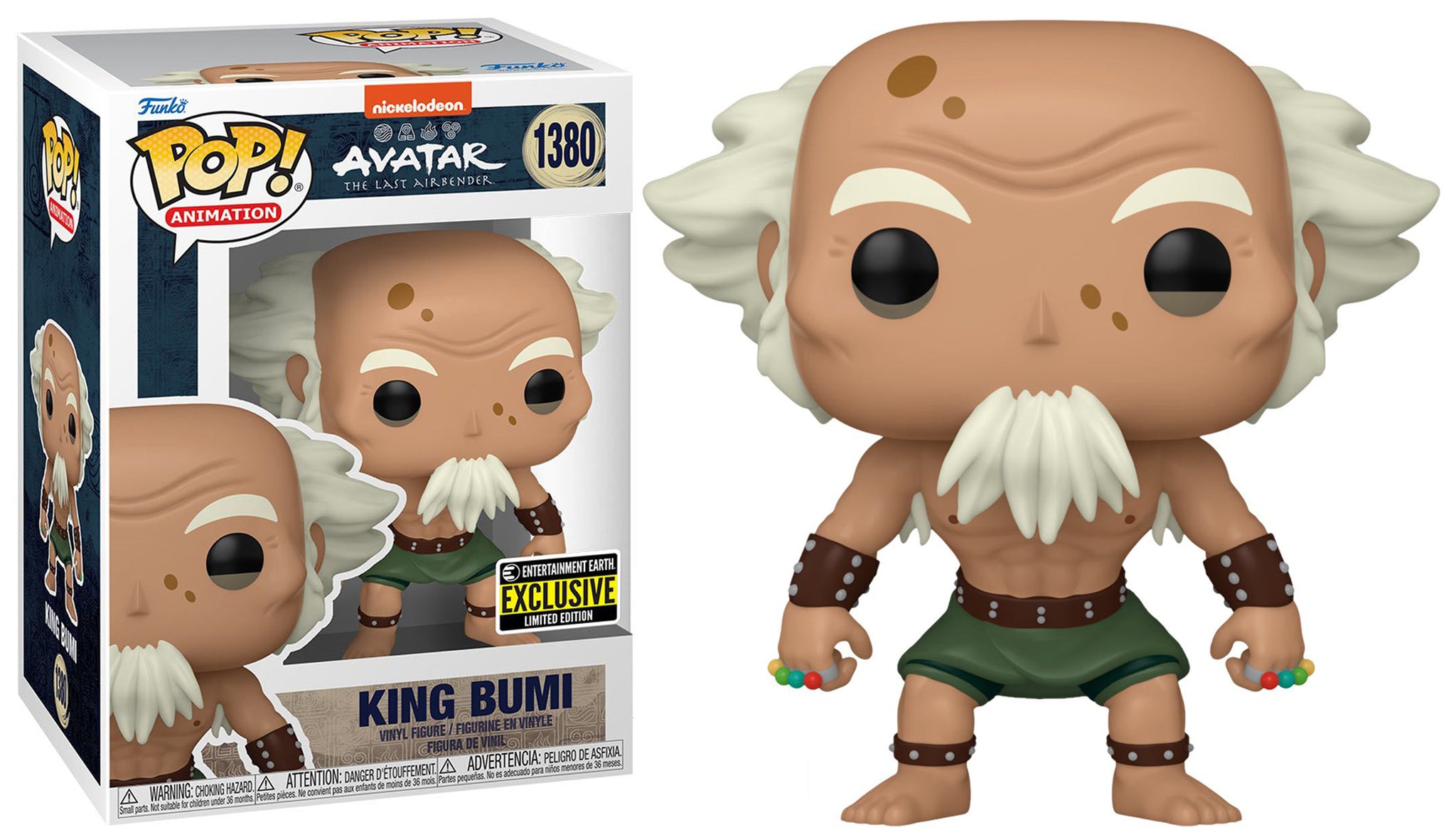  Funko Avatar: The Last Airbender King Bumi Pop! Vinyl Figure  #1380 - Entertainment Earth Exclusive : Toys & Games
