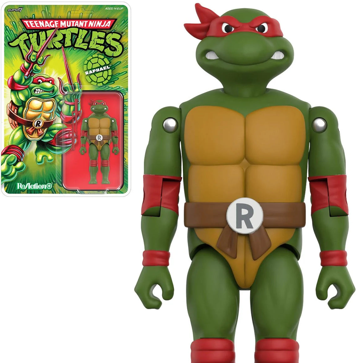 Teenage Mutant Ninja Turtles Raphael 3 3/4-Inch ReAction+ Figure