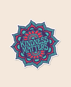 Kindness Matters Mandala Sticker