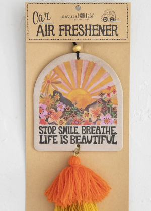 Stop Smile Breathe Car Air Freshener