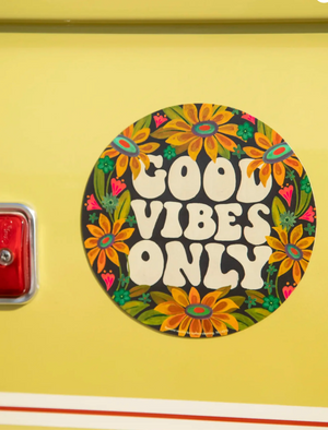 Good Vibes Only Car Magnet