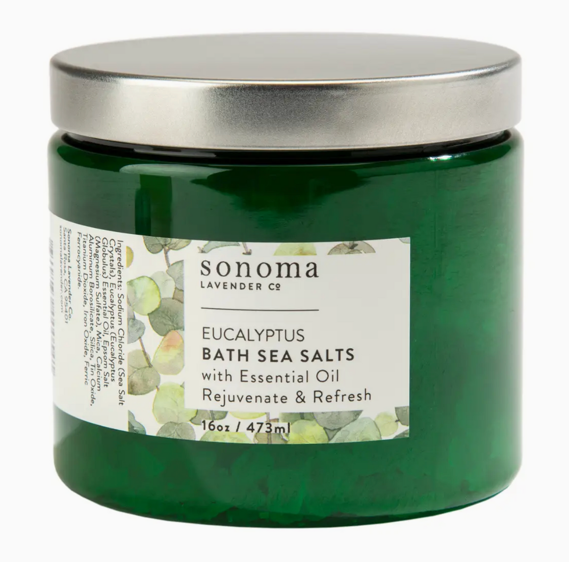 Eucalyptus Salt Bath Salts ~ Sonoma Lavender Luxury Spa Gifts