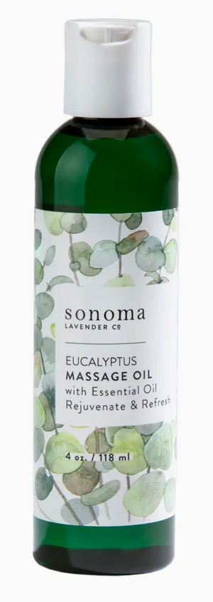 Massage Oil 4oz - Eucalyptus ~ Sonoma Lavender Luxury Spa Gifts