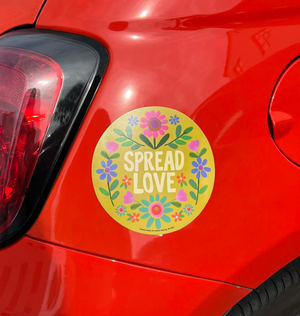 Spread Love Car Magnet