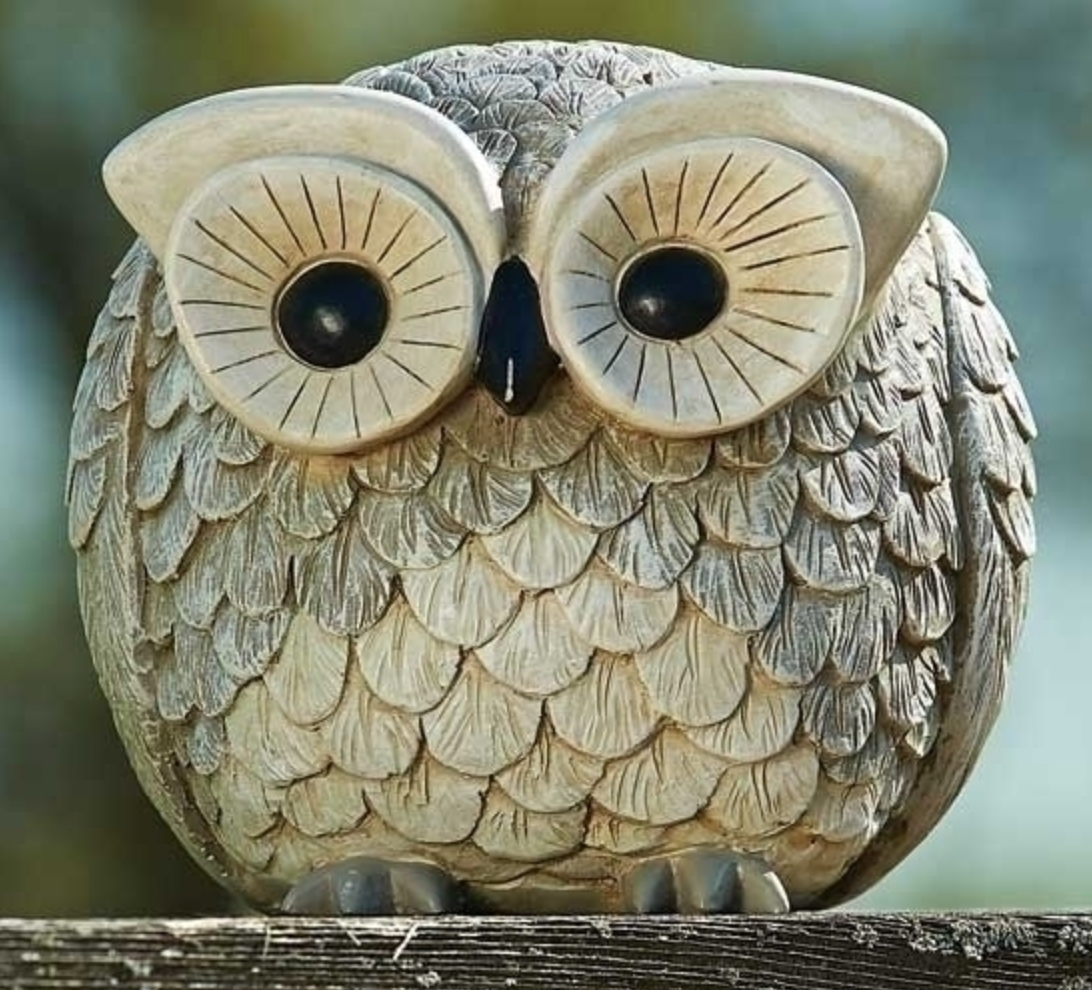 Owl Pudgy Pals Garden Statue