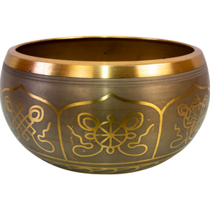 Embossed Singing Bowl Small 5 Dhyani Buddhas