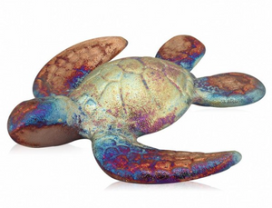 Sea Turtle 3" from Raku Pottery